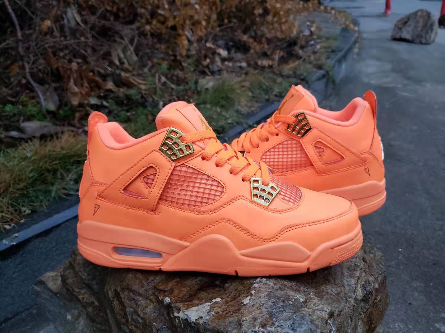 Air Jordan 4 Retro Reddish Orange Shoes - Click Image to Close